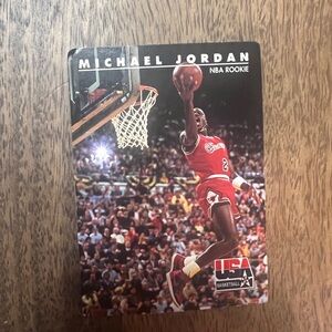 1992 Skybox USA Basketball- MICHAEL JORDAN NBA Rookie #38 Basketball Card🔥
